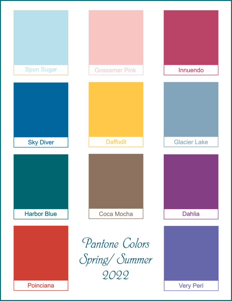 The Transformative Spring & Summer 2022 Pantone Colors – Style by Jamie Lea